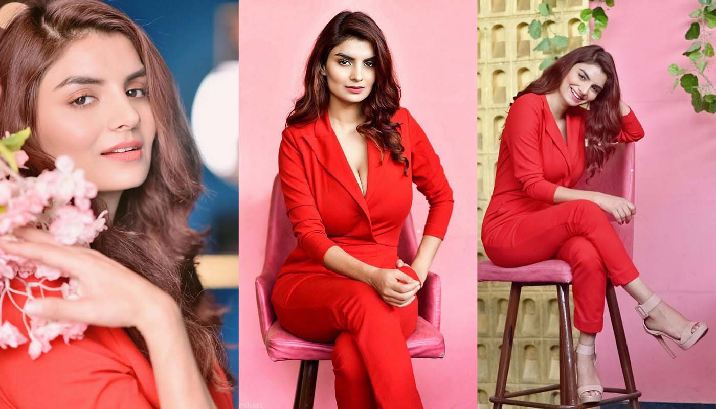 Anveshi Jain Sizzles in Red - RitzyStar