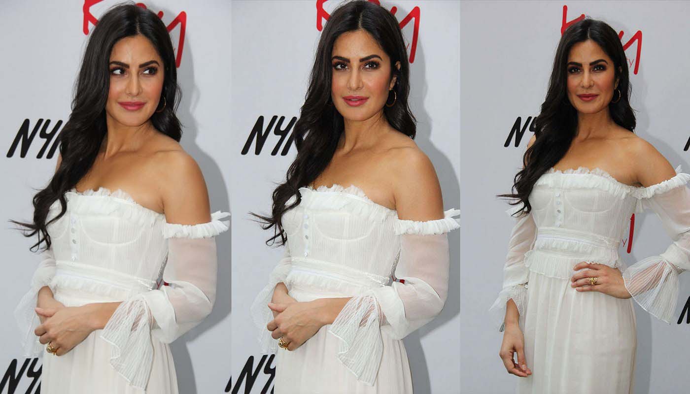 Katrina Kaif Looks Gorgeous In White Outfit At Kay Beauty Event - RitzyStar