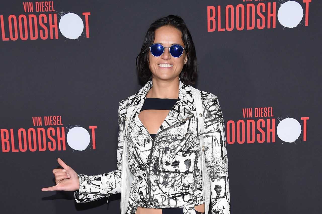 Michelle Rodriguez-Bloodshot Premiere in LA
