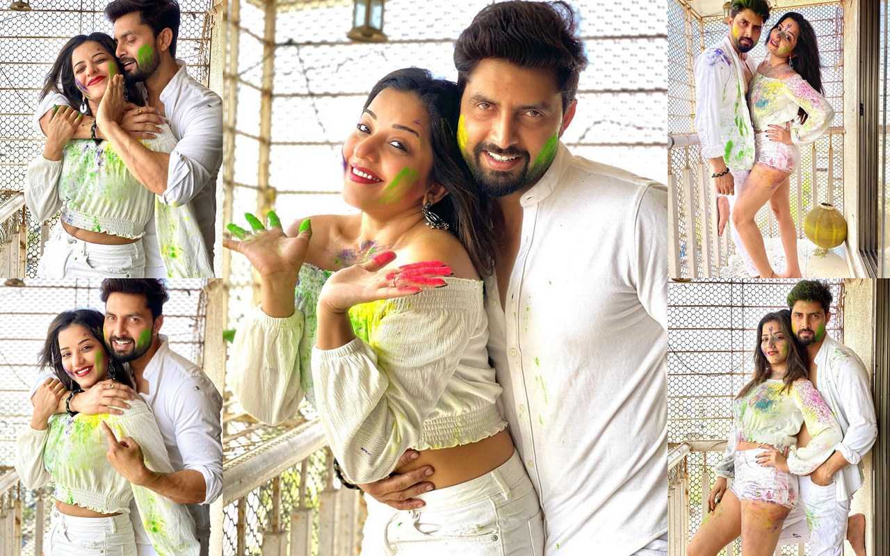 Monalisa Antara Biswas Spicy Holi Celebration Photos RitzyStar