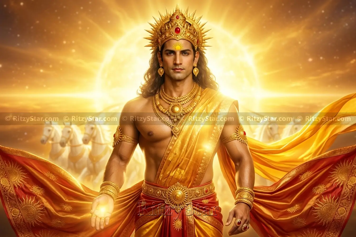 SURYA – The Radiant Lord Who Illumines the Three Worlds